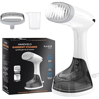 Steamer Steamer 1650 W 320 ml Travel Iron Water Tank 20s Quick Heating 30 g/min Portable Iron for Clothes Steam Steam Brush Wrinkle Remover Iron for Home Office Travel White