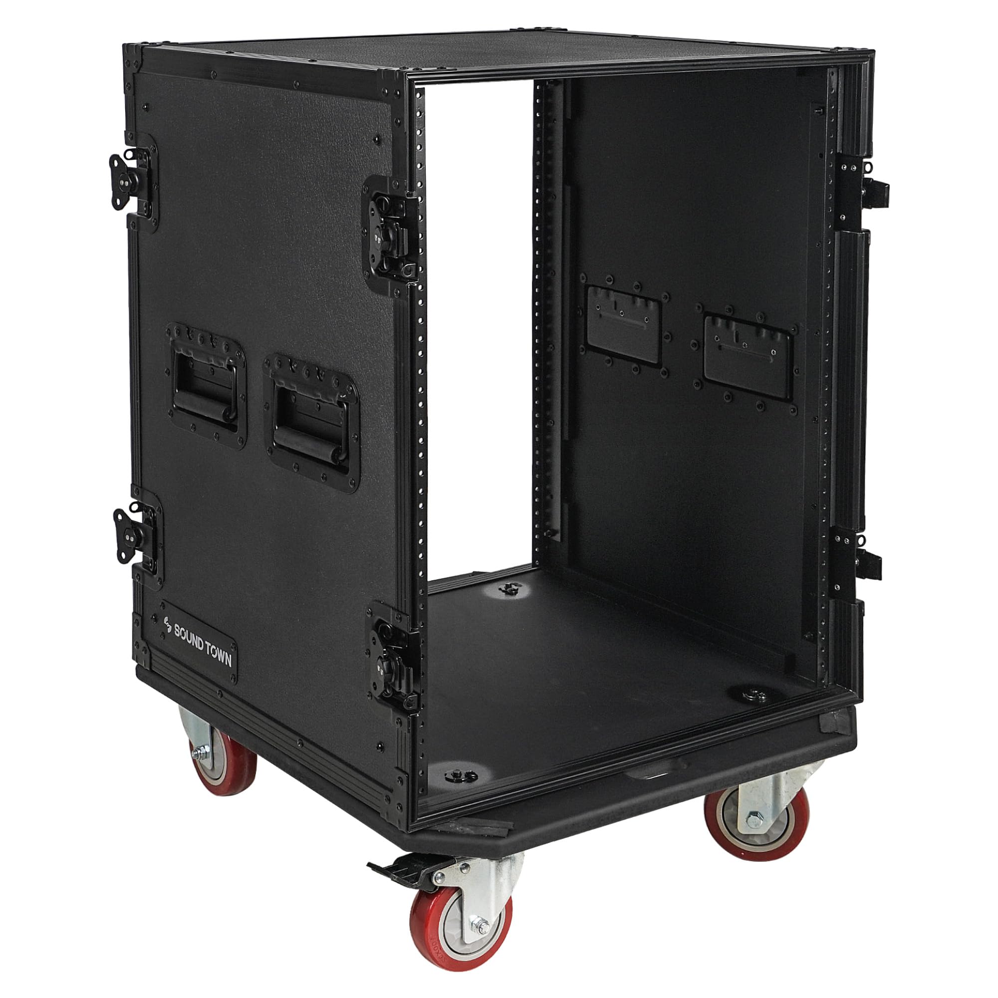 Sound Town Black Series 14U Rack Case