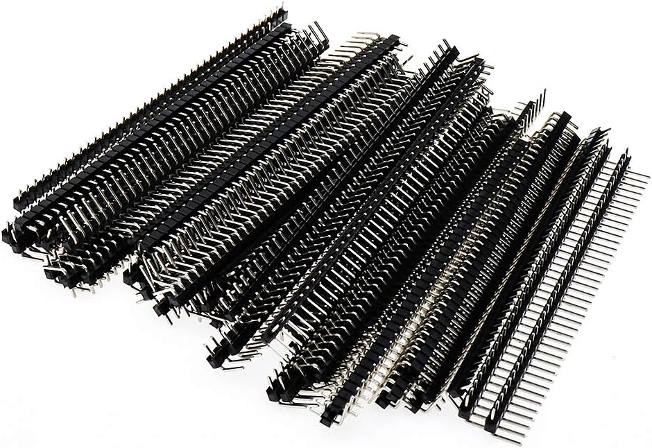 Dahszhi Yohii 40 Pin Single row 2.54 mm Male Right Angle Pin Header Connector 50pcs