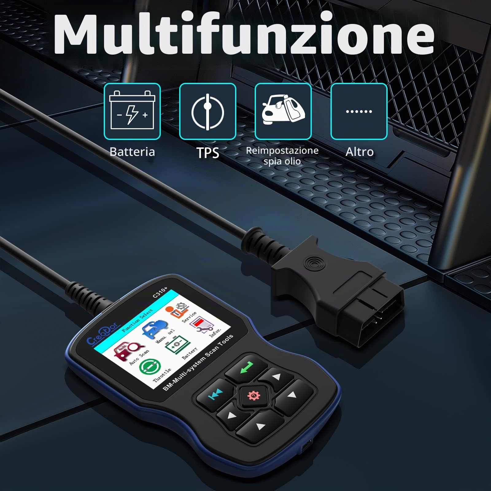 Creator C310+ Code Reader C310 Multi System Scan Tool Compatibile per Strumento Diagnostico