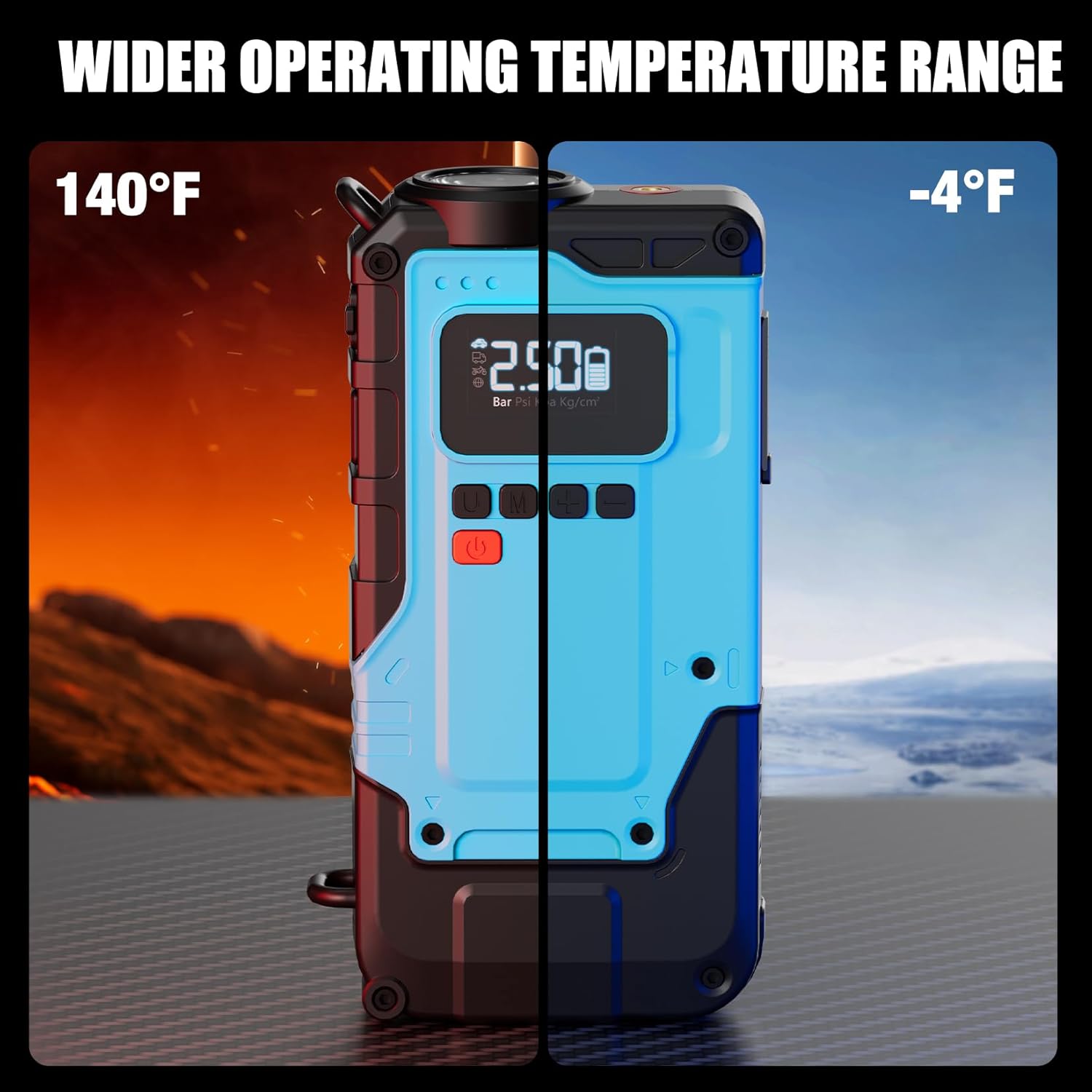 विस्तृत ऑपरेटिंग तापमान श्रेणी