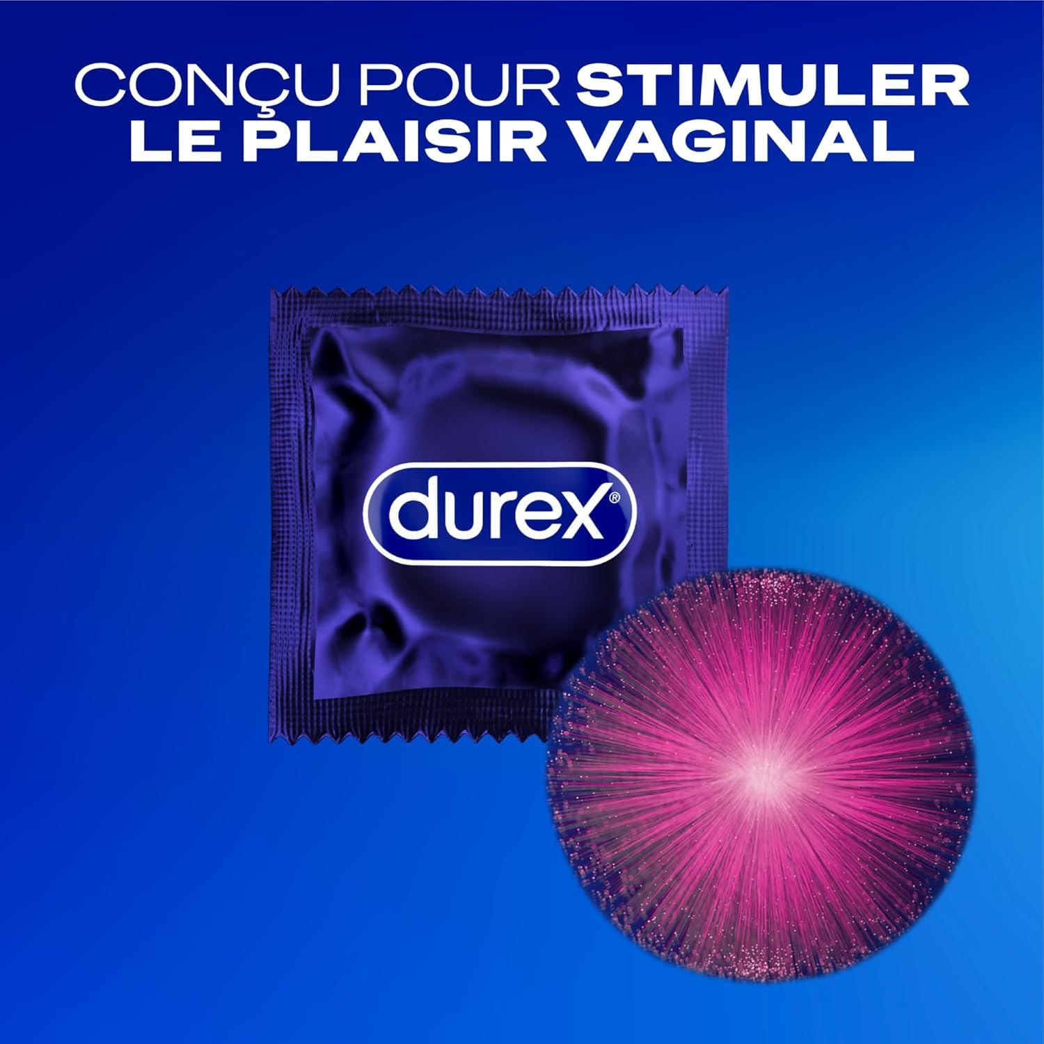 Durex - 20 Préservatifs Extra Lubrifiés Stimulants et Texturés - Avec Gel Desirex - Lot de 2 x 10 pièces