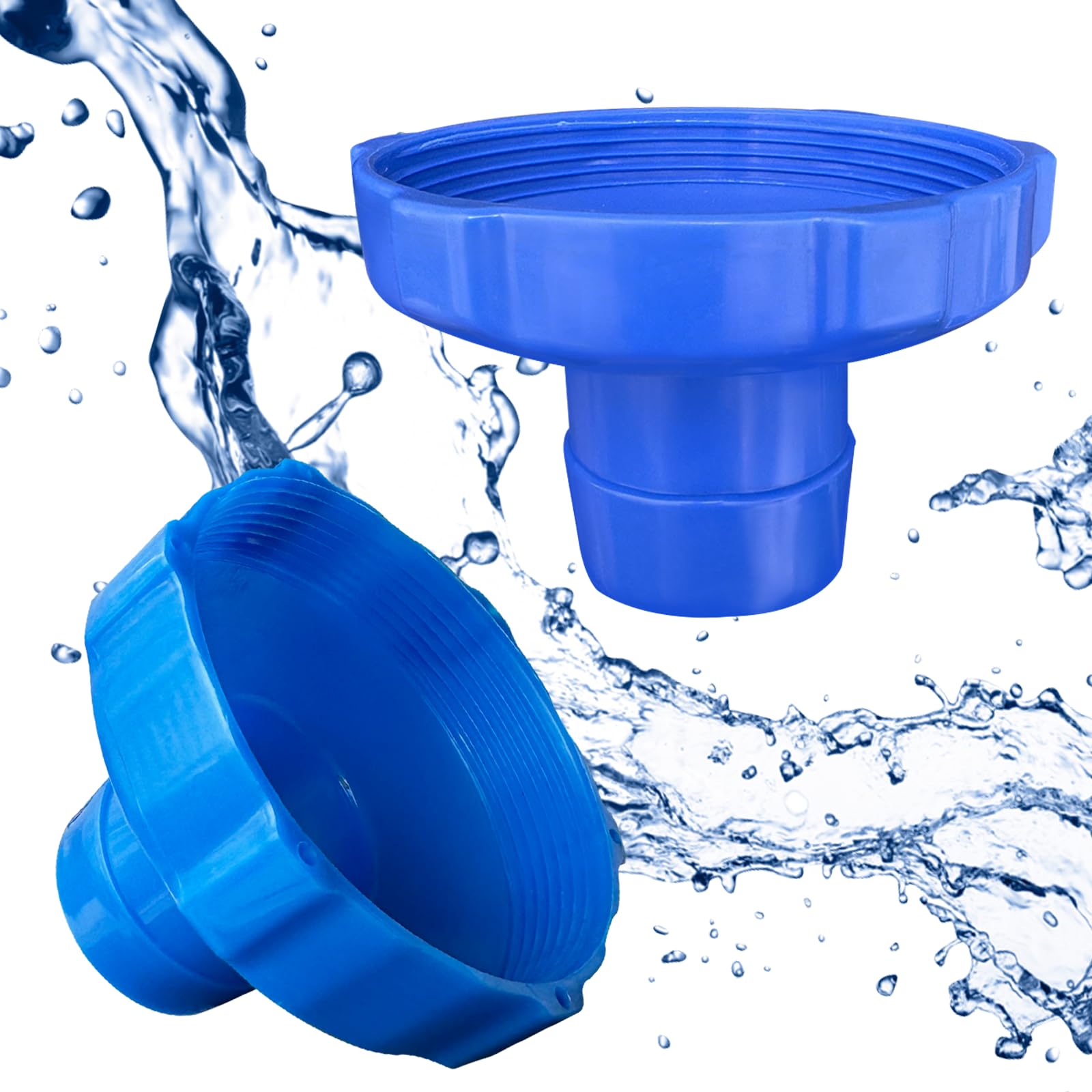 2 pcs Adaptador para manguera de skimmer, pequeño adaptador de manguera de filtro, para piscina sobre el suelo Skimmer Kit