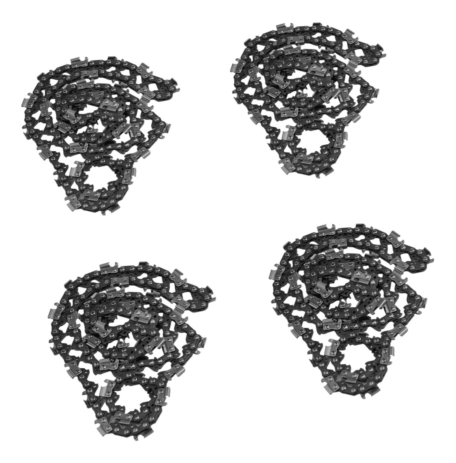 Cadena de repuesto for motosierra de 22 pulgadas, paso de 0,325 pulgadas, calibre 0,058, de acero, for cortar madera.(4 Pack)