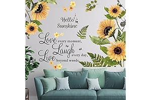 Removable Sunflower 3D Wall Decals