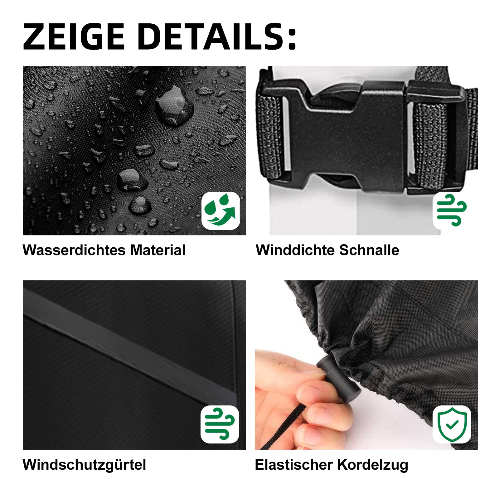 Abdeckung Bierzeltgarnitur 180x120x75cm Wetterfest, Schwerlast 420D Schutzhülle Bierzeltgarnitur Biertischgarnitur Heurigengarnitur Festzeltgarnitur Biertisch, Winddicht UV-Beständiges