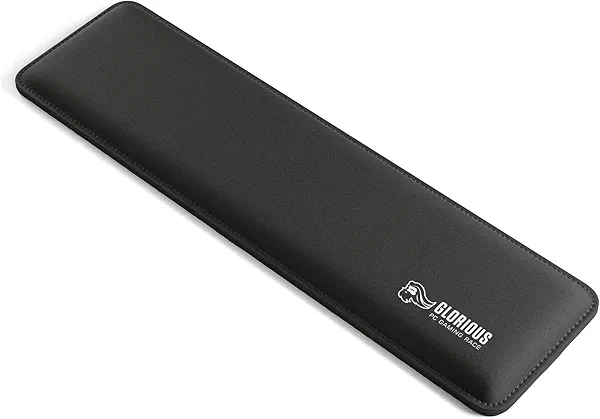 Glorious Gaming Wrist Pad/Rest - Slim TENKEYLESS - Black - Mechanical Keyboards,Stitched Edges,Ergonomic | 14x4 inches | 0.7in/17mm Thick (GSW-87) Slim TENKEYLESS (Black)