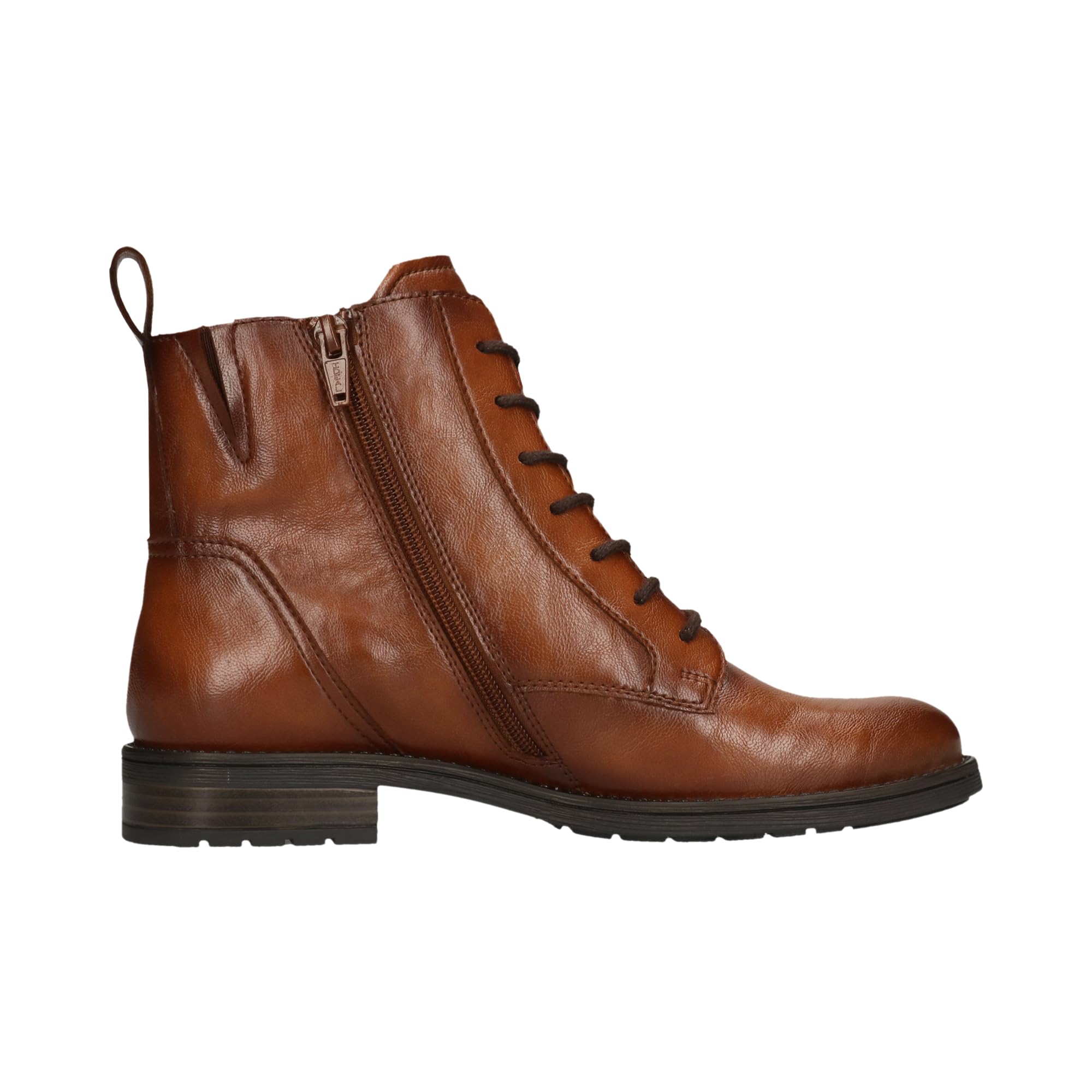 bugatti Damen Schnür-Stiefeletten 415AFS3X5000-6100 Weite Normal Reißverschluss