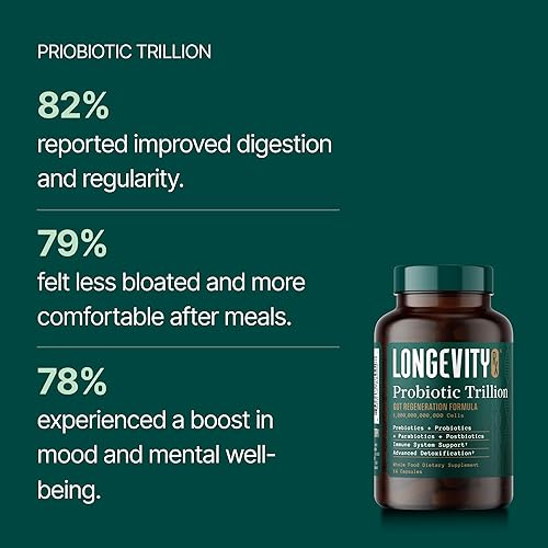 Miniatura 6 de Trillón de probióticos - 1 billón de UFC con prebióticos, probióticos, parabióticos y postbióticos - Bacillus Subtilis AB-22 - Salud intestinal,