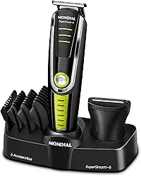 MONDIAL Aparador de Pelos Super Groom 06, Preto/Verde, 6W, Bivolt - BG-04