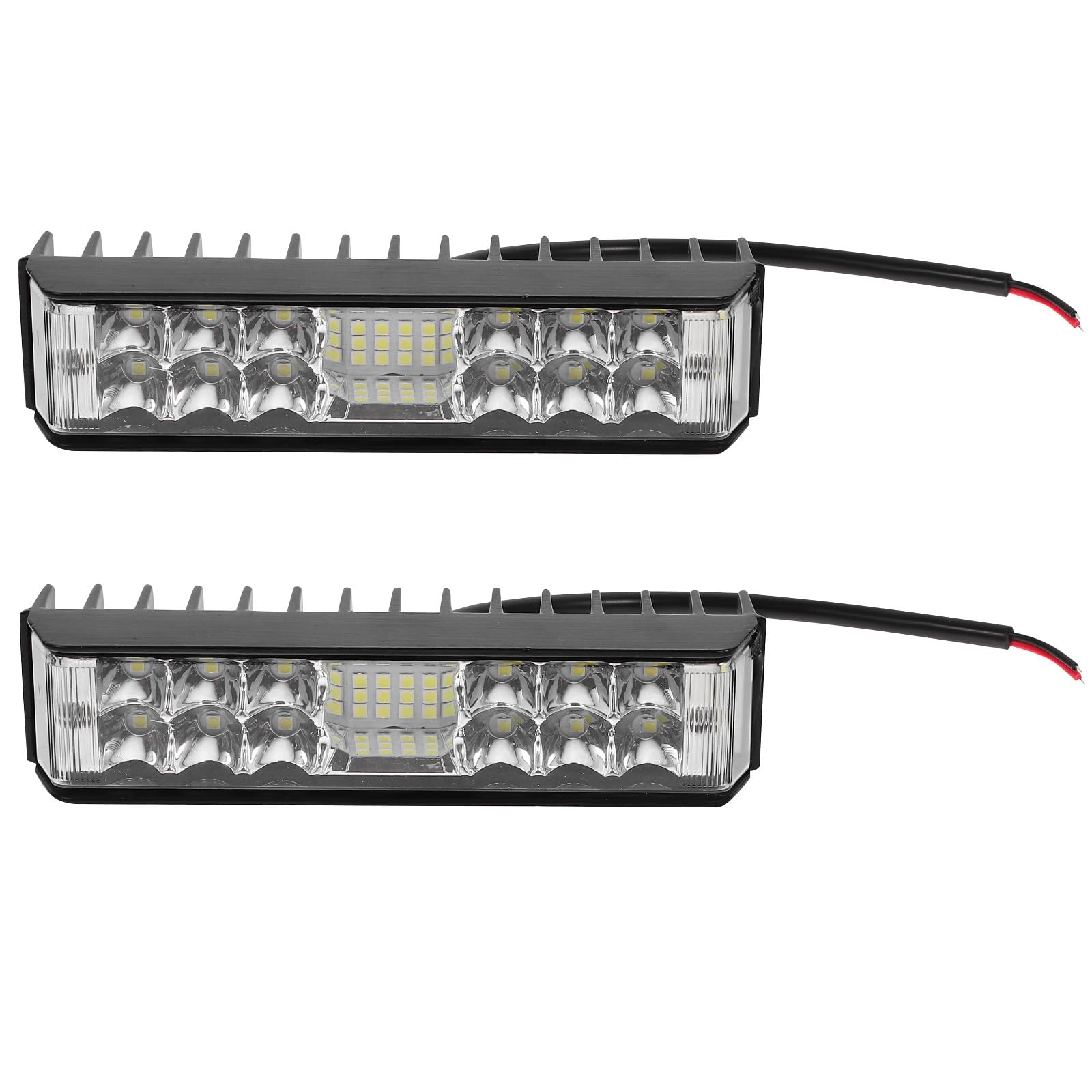 Zerodeko Par de Luces Delanteras LED para Motocicleta Aleación de Aluminio, Mejora la Seguridad en Paseos Nocturnos y Condiciones Climáticas Variadas