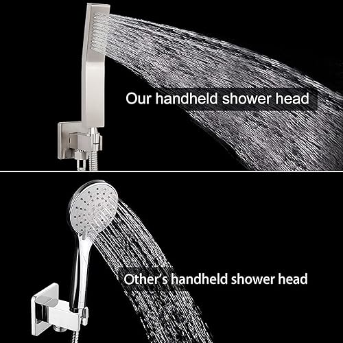 Miniatura 4 de NearMoon Sistema de ducha cabezal de ducha de lluvia de lujo con juego combinado de ducha de mano grifo de baño de alta presión montado en la pared