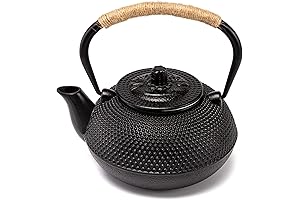 suyika Japanese Tetsubin Cast Iron Teapot and Tea Kettle with Stainless Steel Infuser
