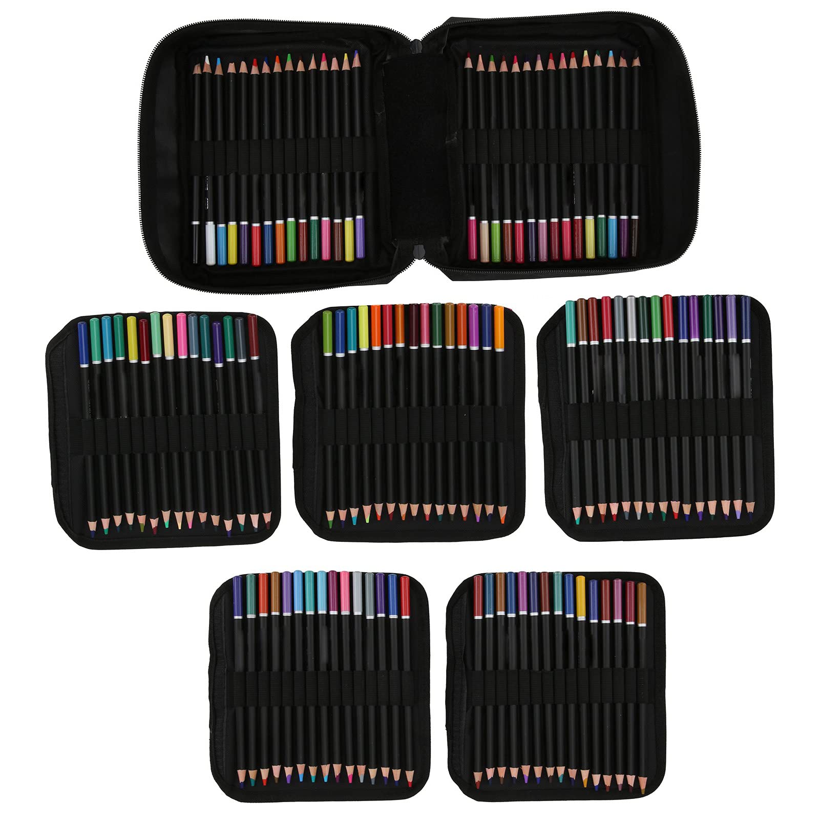 Alvinlite 180-teiliges Farbbleistift-Set, Kunst-Farbstifte, Zeichenstifte, Skizzenstift mit Aufbewahrungstasche für Kunst-Malerei-Zeichnung (kleine Tasche)