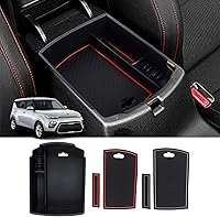 Vista 13 de Autorder 2 unidades Organizador de consola central para Kia EV6 2022 2023 2024 2025 2026, accesorios, caja de almacenamiento para reposabrazos