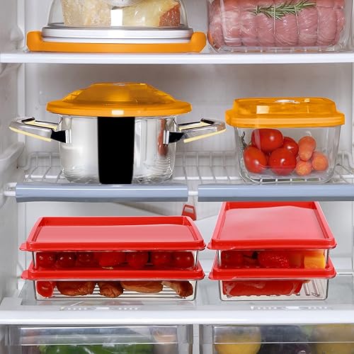 Miniatura 5 de 8 recipientes de almacenamiento de alimentos de 22 onzas de plástico con tapa contenedor transparente para alimentos apilables portátiles para