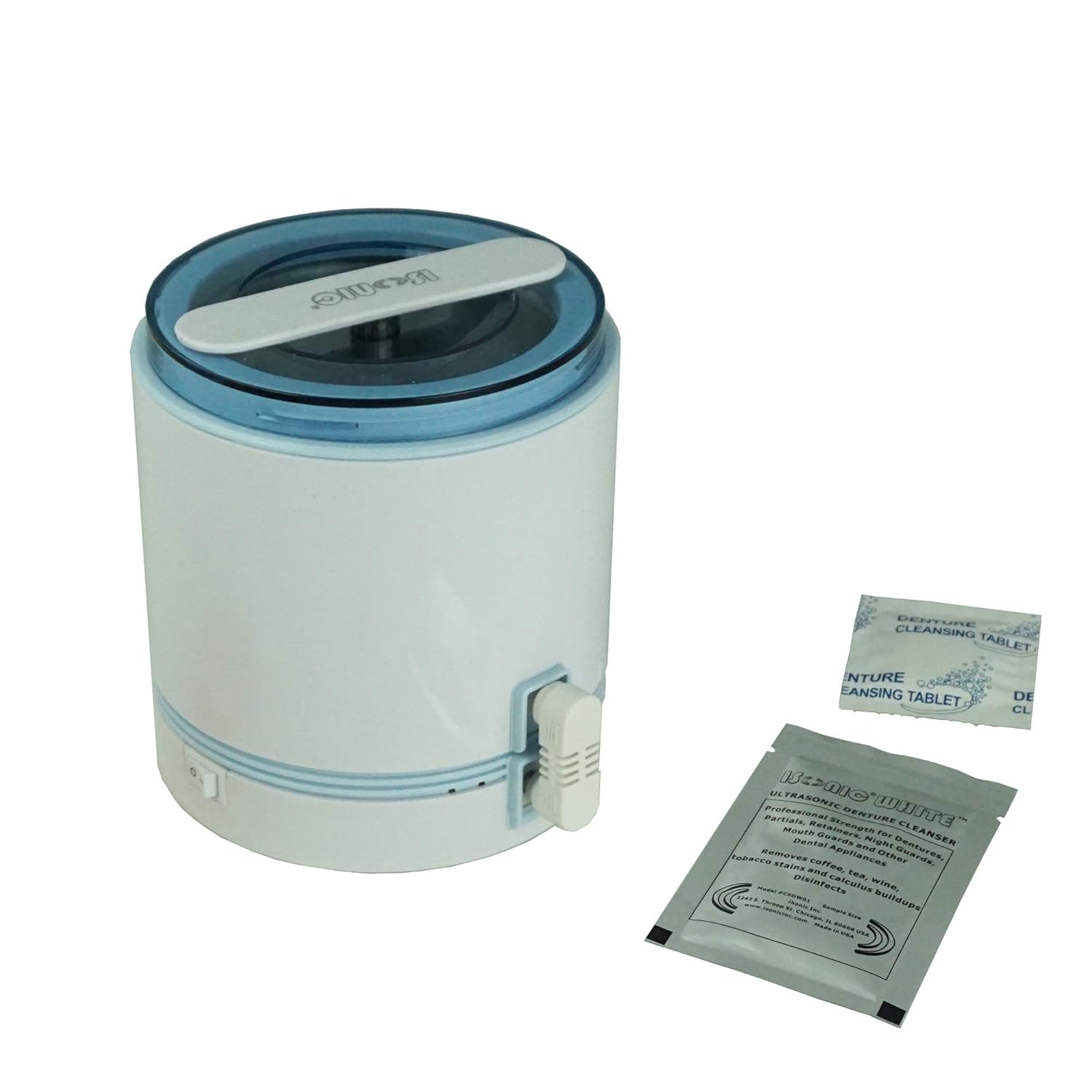 iSonic DS180-B Portable Denture/Aligner/Retainer Cleaner with Rechargeable Battery, DC12V, AC100-240V Worldwide iSonic DS180-B Portable Denture/Aligner/Retainer Cleaner with Rechargeable Battery, DC12V, AC100-240V Worldwide