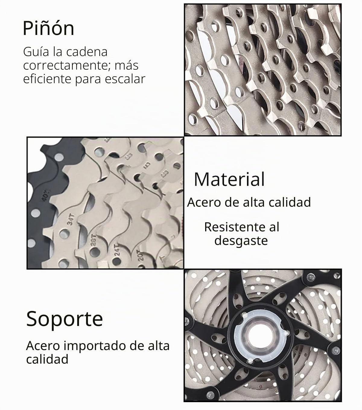 Casete de 11 velocidades 11-25T/28T/30T/32T/34T/36T/40T/42T/46T/50T/52T - Caja de bicicleta de montaña y carretera de 11 velocidades compatible con Shimano Ultegra XT Sunrace Sram