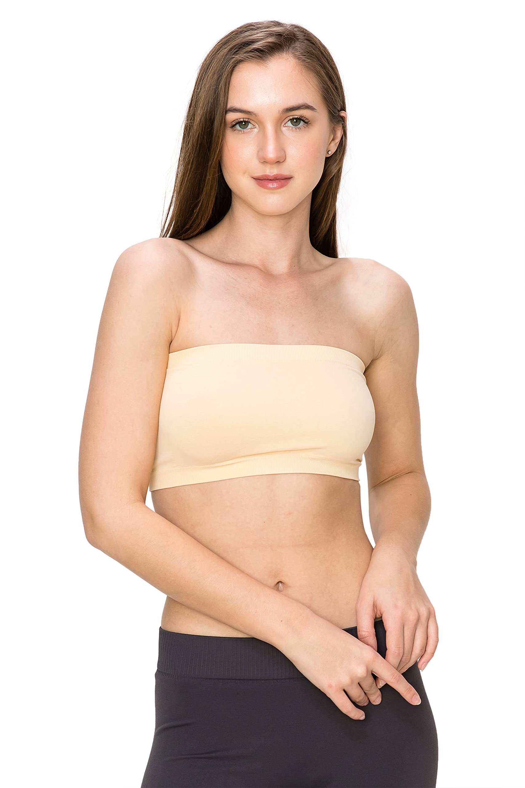 Kurve Seamless Bandeau Tube top - UV Protective Fabric, Rated UPF 50+ (Non-Padded) -Made in USA-