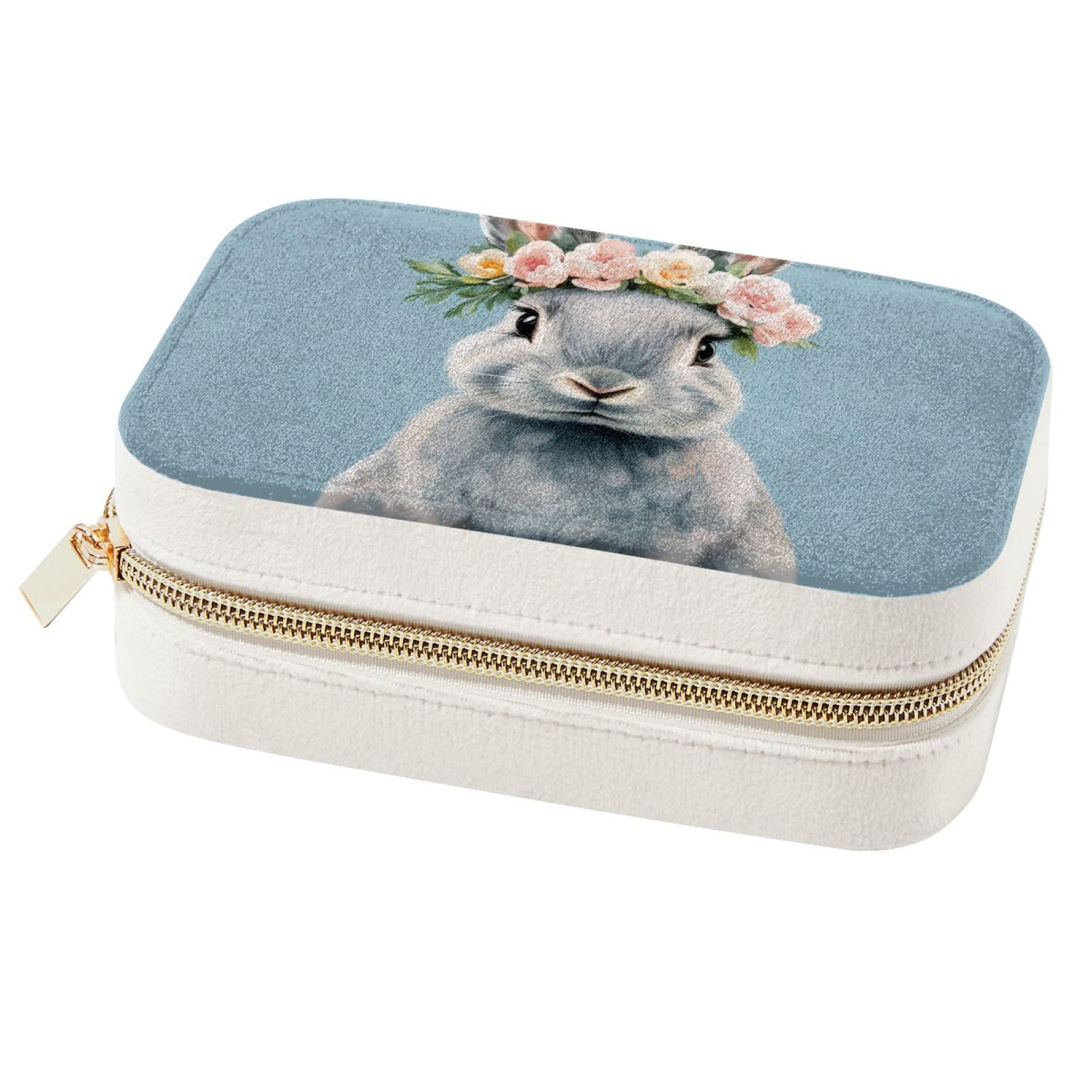 Boîte à bijoux fille motif lapin le cadeau de demoiselle d'honneur