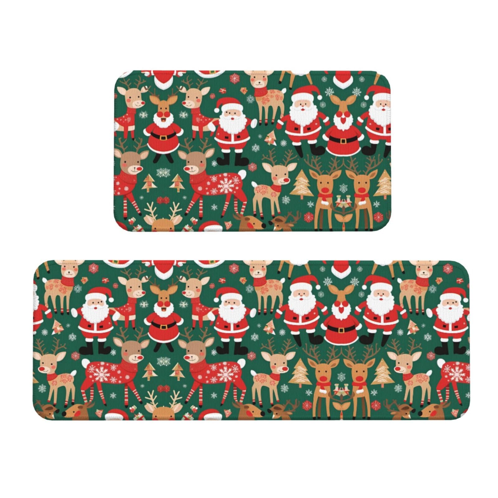 Alfombrillas de cocina navideñas para decorar y proteger tu hogar en las fiestas