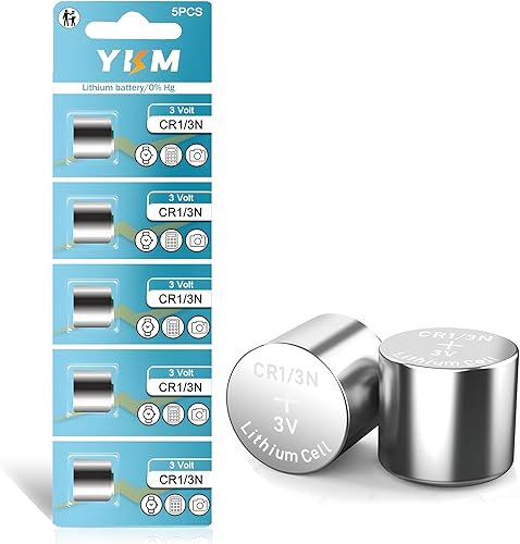 YKM CR13N 3V Lithium Batteries CR 13N DL13N CR-13N 2L76 Battery for Laser Sight Dog Collar 170mAh 5 Pack
