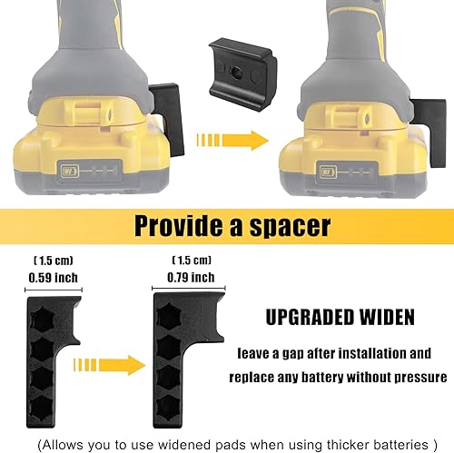 Miniatura 5 de Soportes magnéticos de puntas hexagonales de 14 pulgadas para destornilladores de impacto inalámbricos Dewalt Wrox, potente organizador de manga de