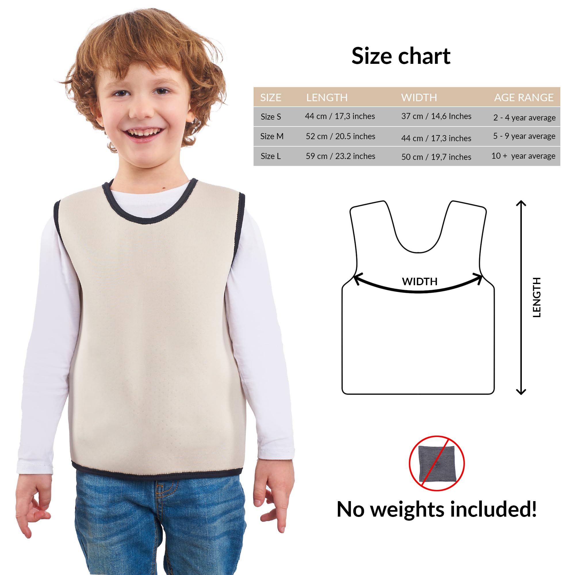 Gilet Sensoriale LOVIVER - Compressione Aderente Con Pesi, Blu Taglia M - Foto 6