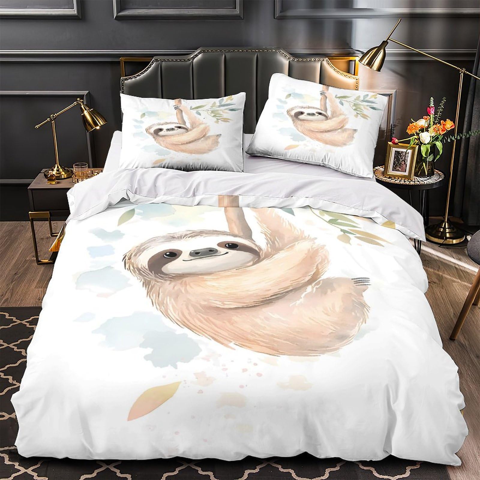 Housse de couette animal paresseux pour créer un cocon de douceur dans la chambre d'enfant