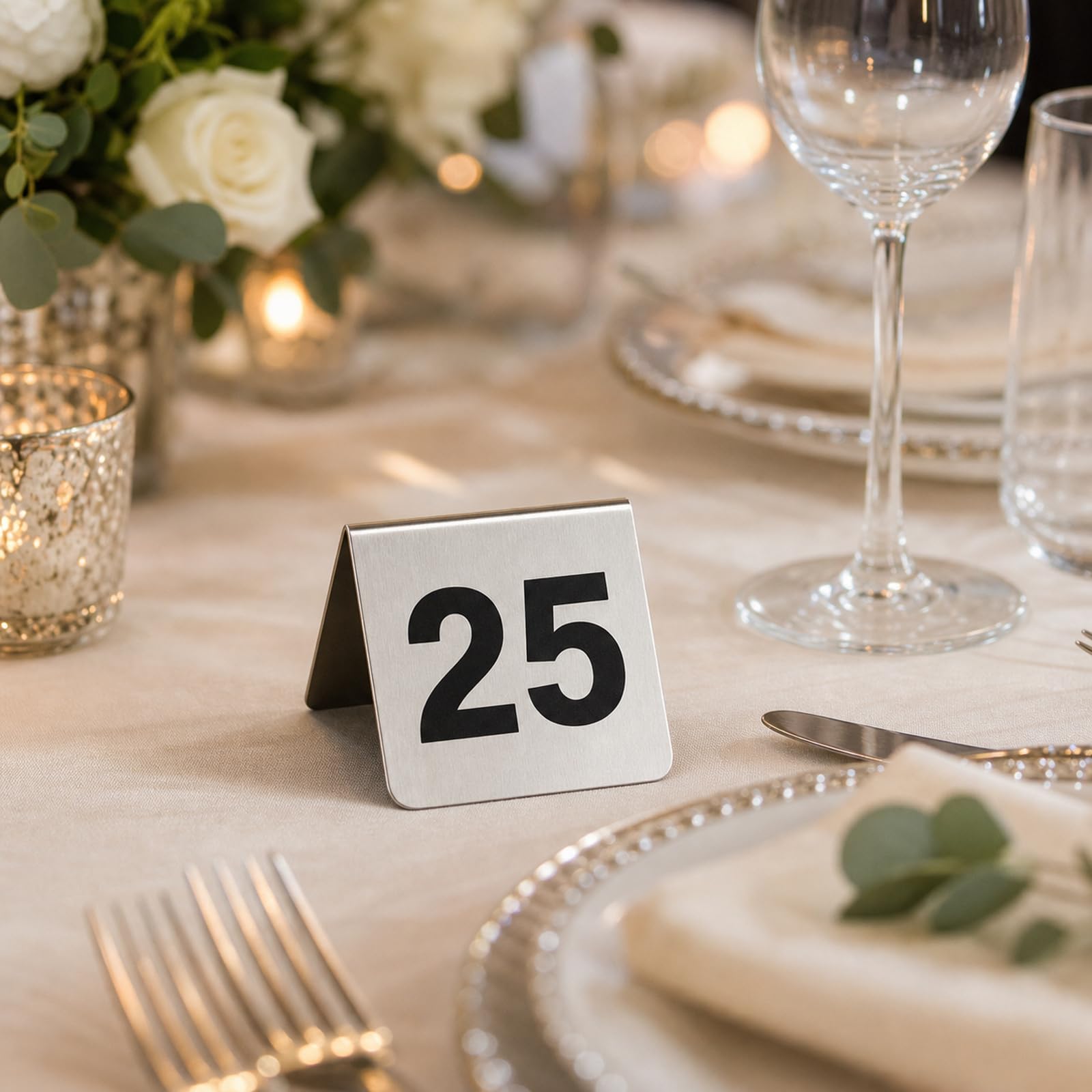 Numery stołów ze stali nierdzewnej, karty z numerami stołów restauracyjnych, można układać w stos, wielokrotnego użytku, łatwe do czyszczenia, do tawerny, kawiarni, hoteli, restauracji