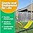Jungle Gym Kingdom Swing for Outdoor Swing Set - Pack of 1 Swing Seat Replacement Kit with Heavy Duty Chains - Backyard Swingset Playground Accessories for Kids (Yellow)
