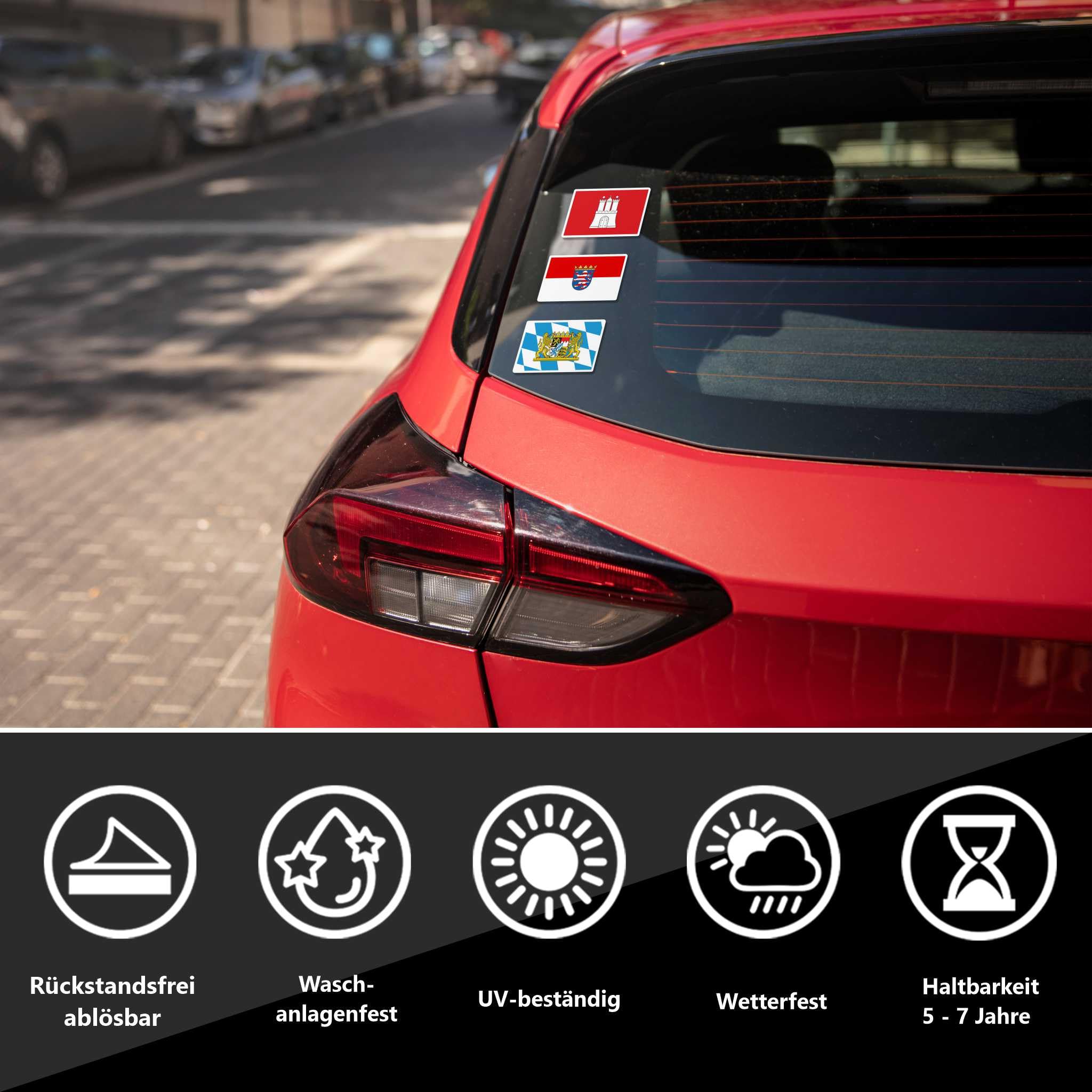 Autocollant Drapeau Des Comores - Sticker Voiture Ou Casier