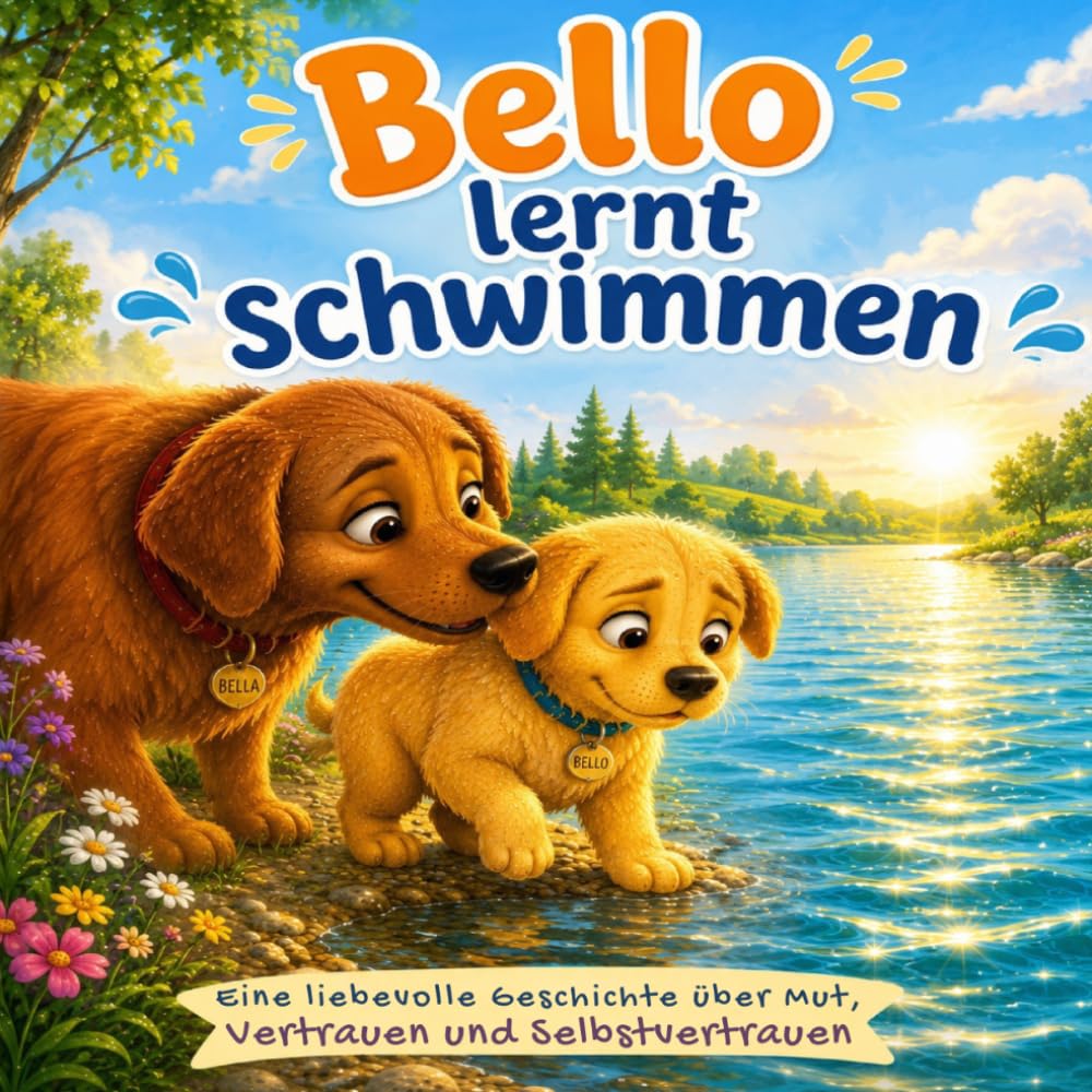 Bello lernt schwimmen: Eine liebevolle Geschichte über Mut, Vertrauen und Selbstvertrauen