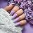 senvenski Taro Purple Gel Nail Polish Kit - UV/LED Soak Off Nail Art Set with Nude Light Purple Mauve Lavender Lilac Colors | Manicure Gift Kit for Women Salon Home Use (CS2-021)