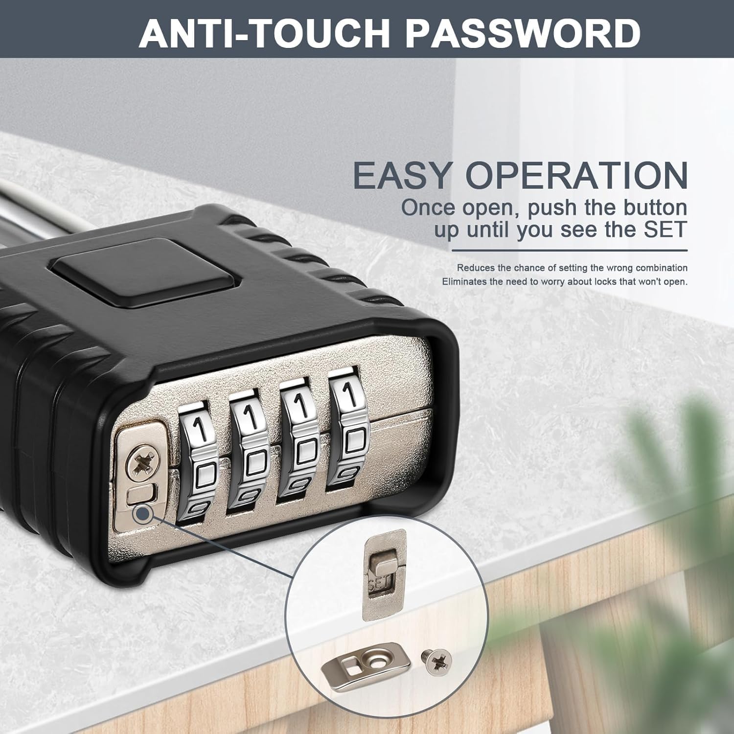ZHEGE 4 Digit Combination Outdoor Gate Locks, Heavy Duty Number Lock for Shed, Large Keyless Padlock with Code, Combo Lock Weatherproof for Fence, Garage, Backyard, Storage, Trailer (Black, 2 Pack)
