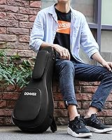 Vista 7 de Donner Funda de mandolina de 28 pulgadas, esponja acolchada de 0.5 pulgadas 600D gruesa Ripstop impermeable de nailon suave con cremalleras de metal