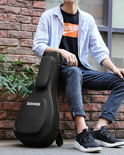 Miniatura 33 de Donner - Bolsa para guitarra eléctrica de 39 pulgadas, esponja acolchada 600D Ripstop impermeable nailon a prueba de polvo suave para guitarra Negro