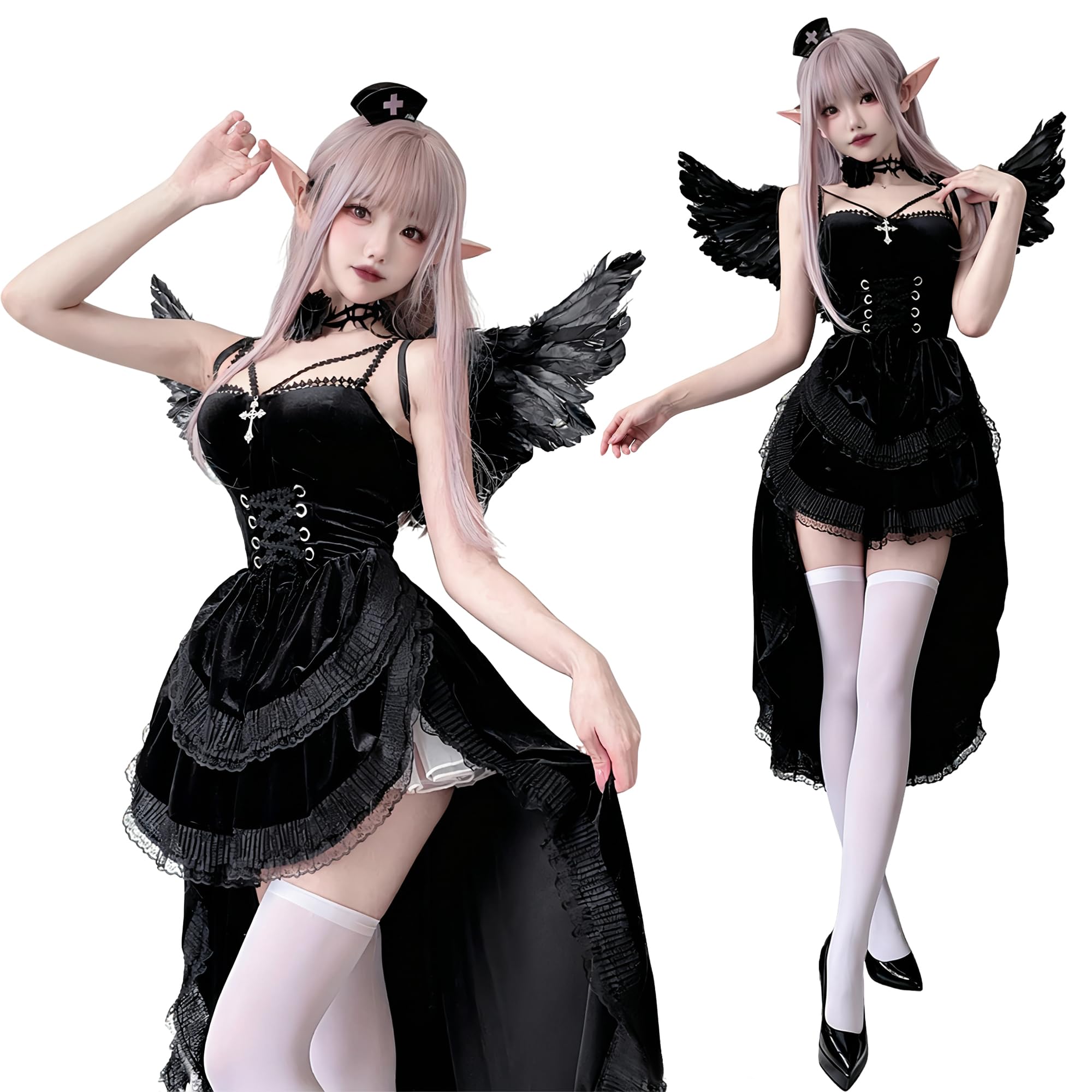 ハロウィン人形 ヴァンス・ザ・デビル Amazon.co.jp: [Buoniganuo] 魔女 デビル コスプレ 小悪魔 ハロウィン