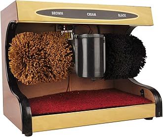 Shoe Polisher Automatic Induction,Electric Shoe Cleaner,Stainless Steel Automatic Induction Shoe Polisher Machine for Dust Removal Polishing ,Leather Shoe Cleaning Kit Portable,A