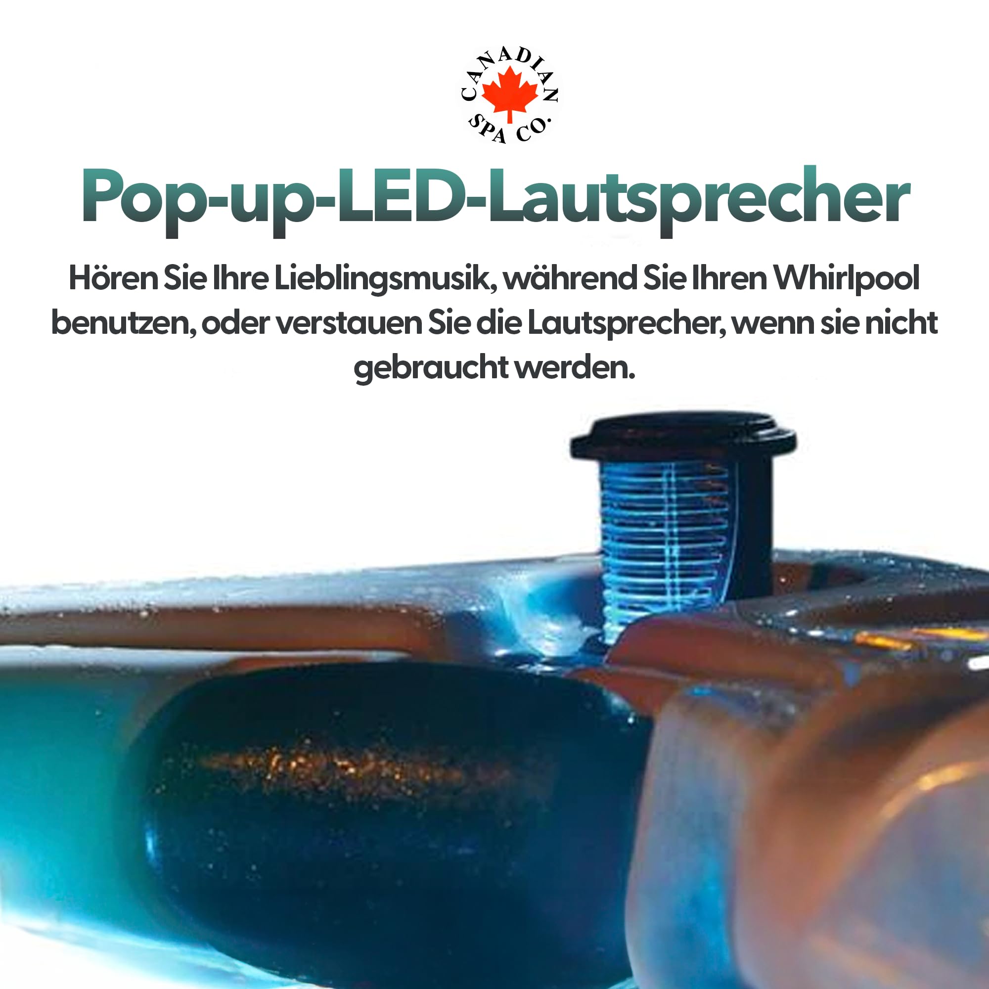 CANADIAN SPA CO. Winnipeg UV Hot Tub Outdoor Winterfest, 6 Personen Hot Tub mit LED Beleuchtung und Isolierabdeckung