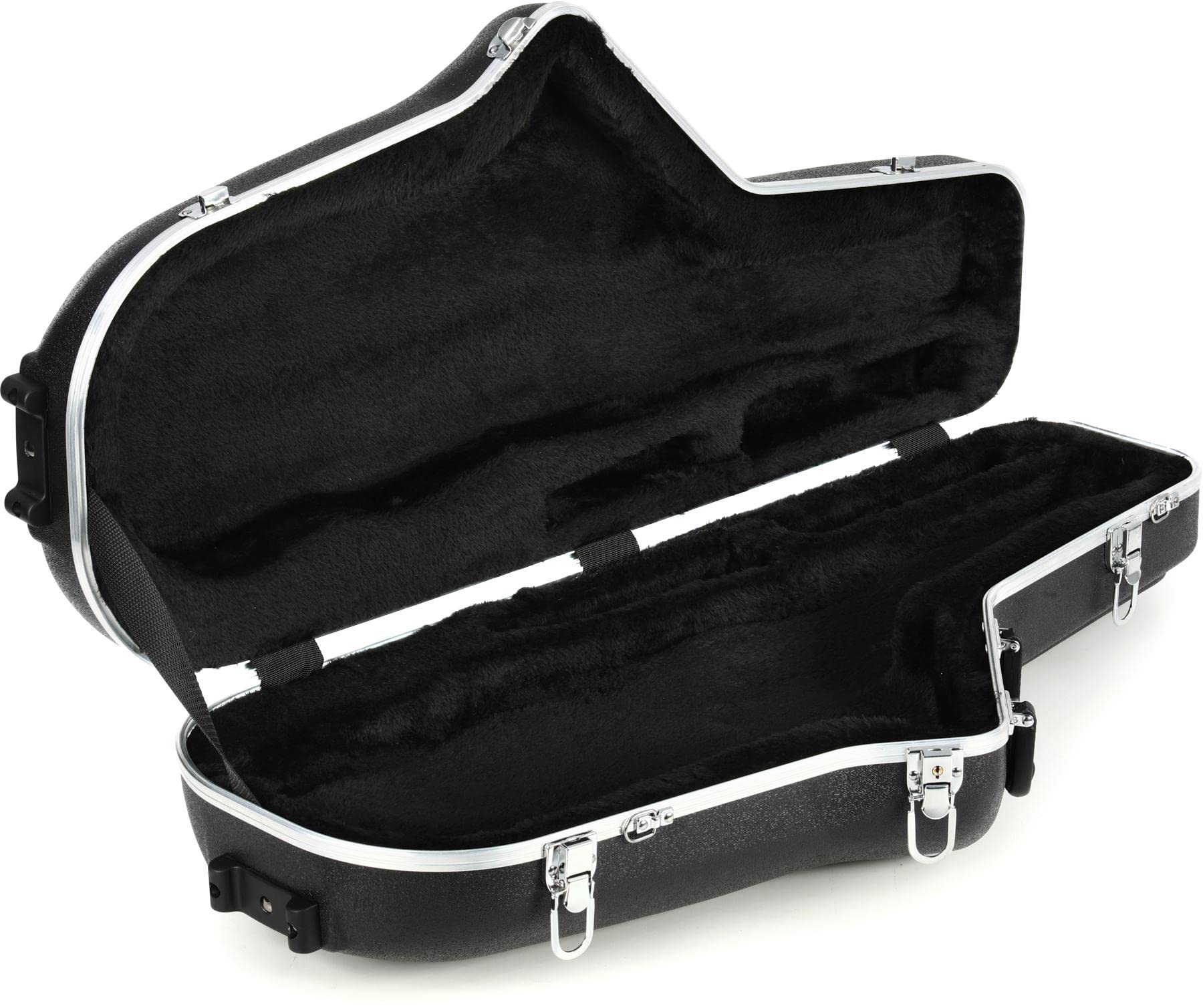 Gator Deluxe Hardshell Tenor-Saxophon-Koffer – ABS-Außenschale, gepolstertes EPS-Innenfutter, abschließbare Riegel, D-Ringe für Schultergurt (GC-TENOR SAX)