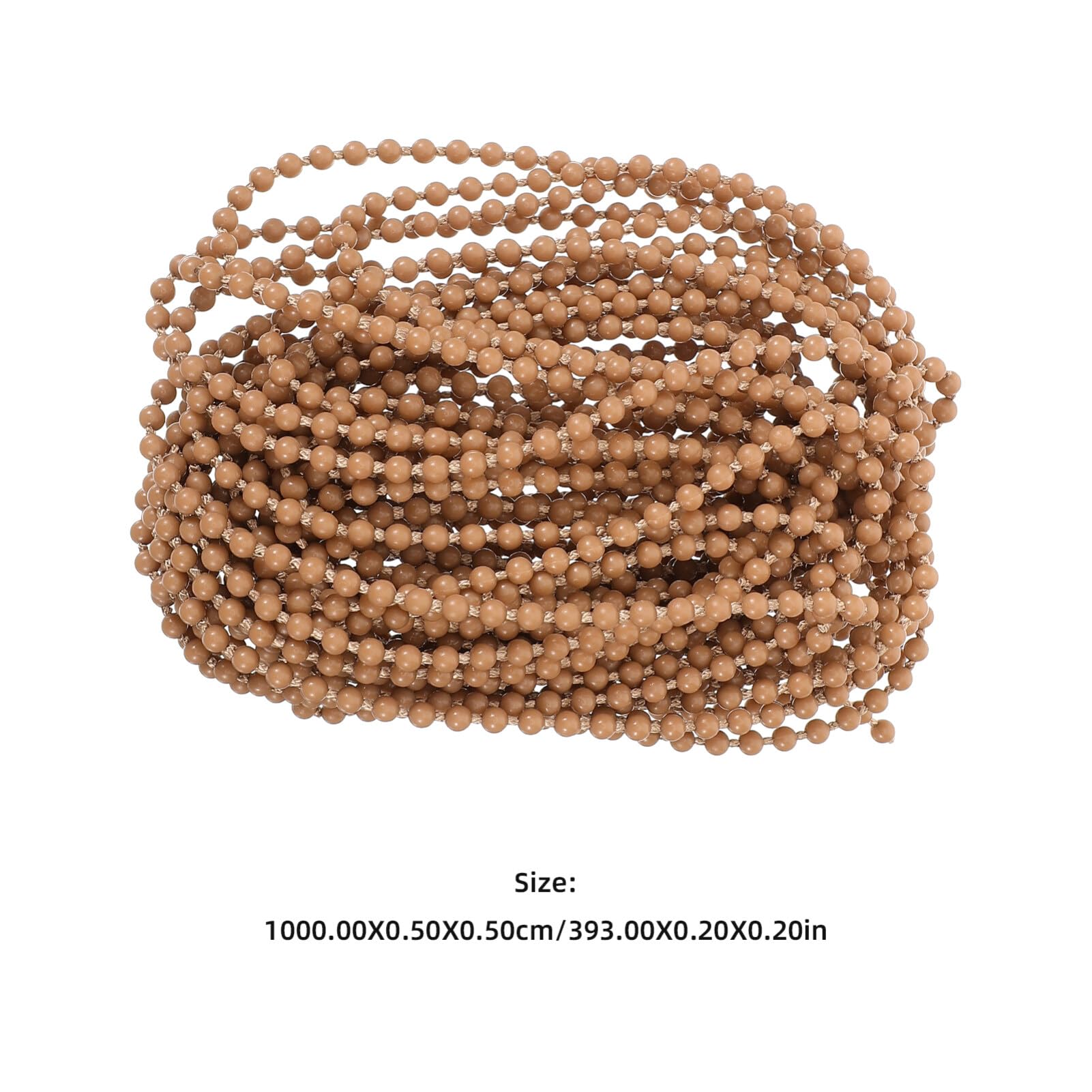 Cabilock 11 Yards Roller and Roman Shade Blind Beaded Chain Cord Roller Blind Beaded Chain Repair Roller Curtain Bead Rope Blind Beaded Cord for Roller Blind Fitting