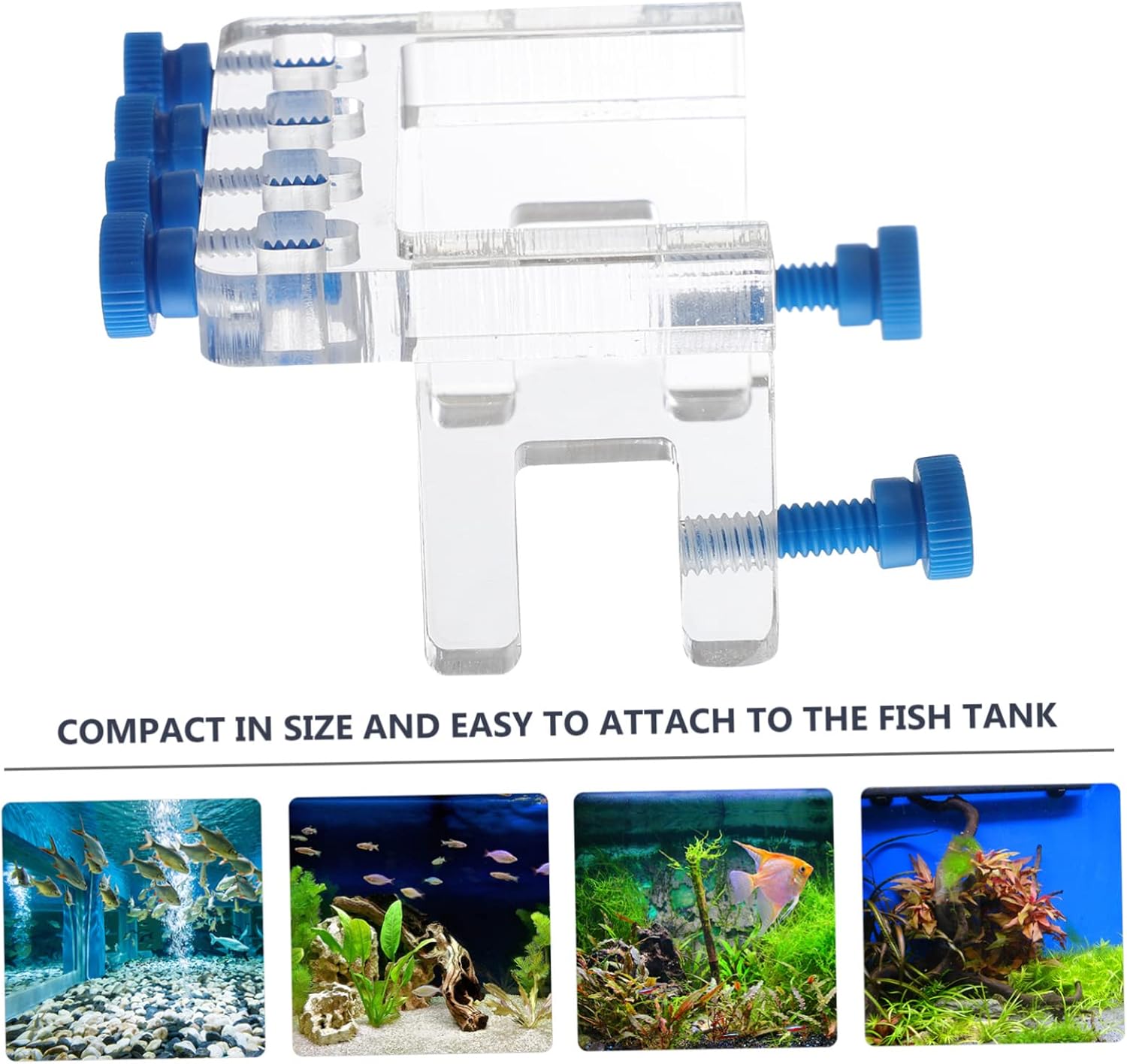 balacoo 3pcs Tank Supplies Dosing Pump Hose Clamp Wall Fish Tank Clip Aquarium Accessories
