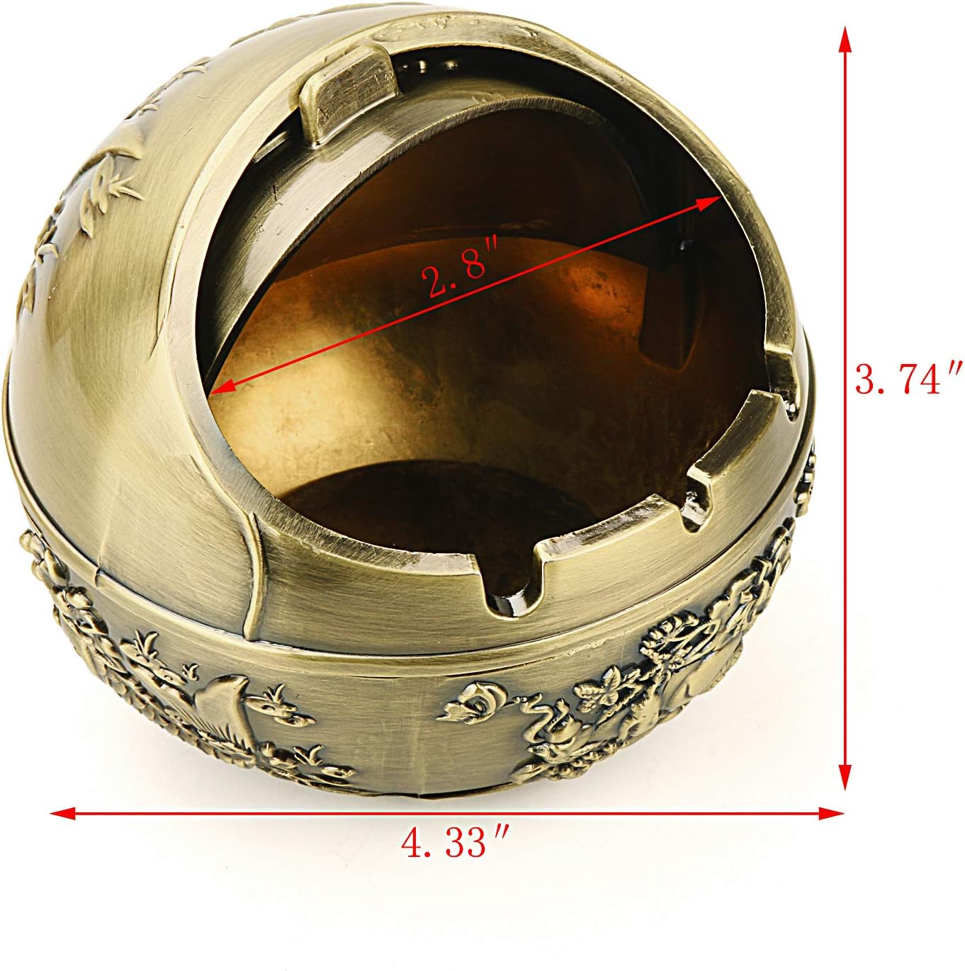 60% оƒƒ Dіѕсоunt LAUYOO Vintage Decorative Windproof Ashtray with Lid for Cigarettes Metal Portable Cigar Ashtray Odor Eliminator Indoor outdoor Hand Carved Fancy Gift Ornament for Men Women Home (Good Fortune-Bronze) Uр Tо 40% оƒƒ LAUYOO Vintage Decorative Windproof Ashtray with Lid for Cigarettes Metal Portable Cigar Ashtray Odor Eliminator Indoor outdoor Hand Carved Fancy Gift Ornament for Men Women Home (Good Fortune-Bronze)