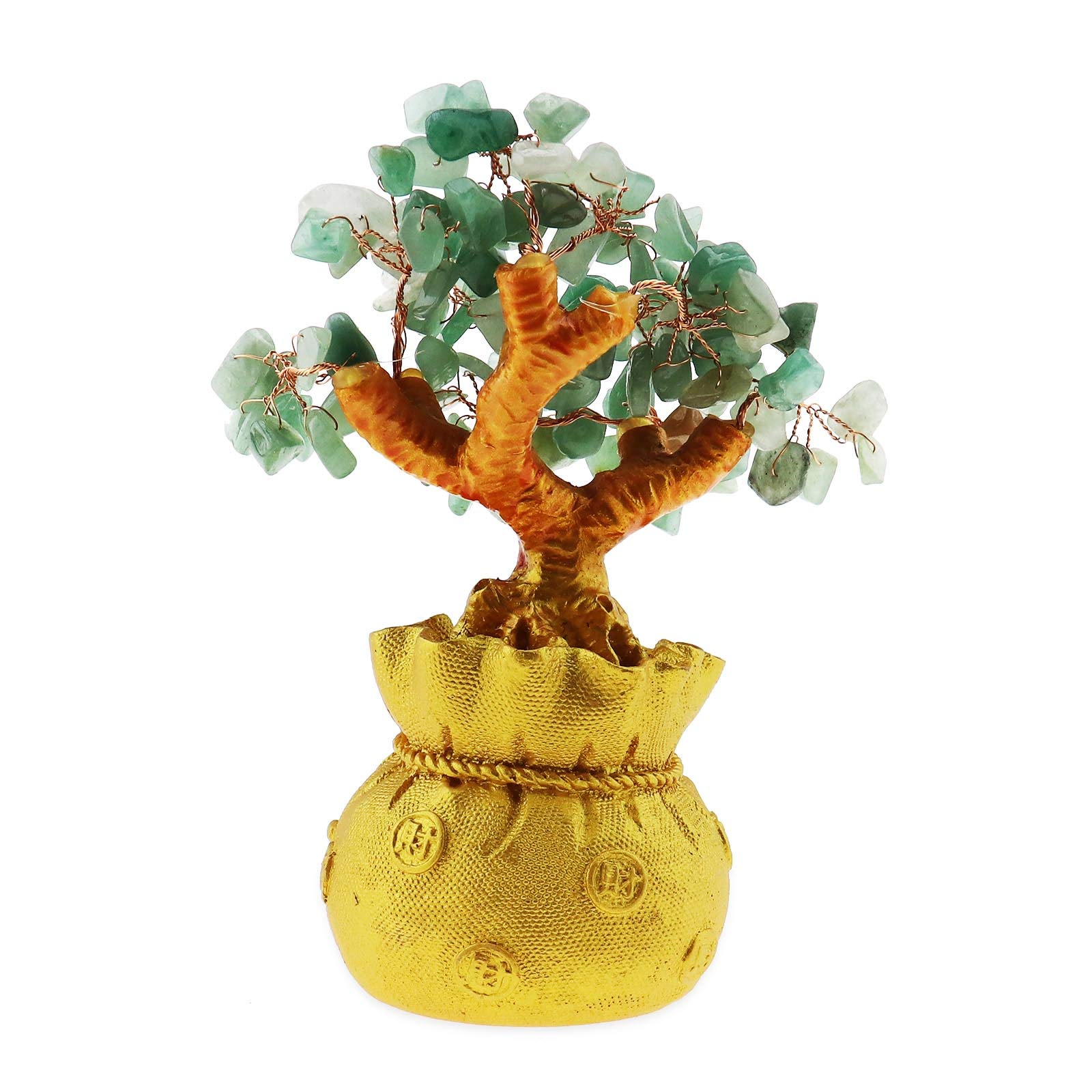 OTOTEC Feng Shui Soldi Fortuna Pietra Albero Cristallo Decorazione Artistica Ufficio Soggiorno Buona Fortuna Miglior Regalo Verde