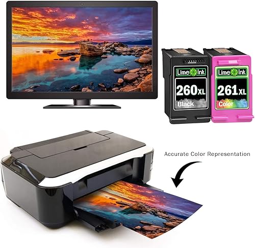 Miniatura 4 de Limeink Cartuchos de tinta remanufacturados de repuesto para cartuchos de tinta Canon 260 y 261 260XL 261 XL para cartuchos de tinta Canon TS6420