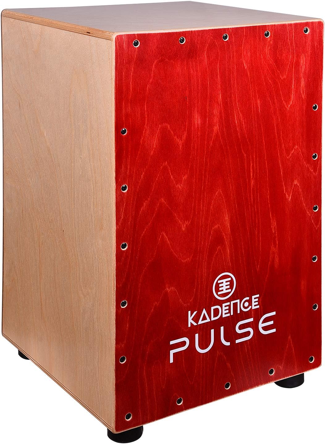 Kadence Pulse Small size Cajon Box + (Free Online Learning Course)- Red Birchwood body - Percussion Box, small size for kids and adults