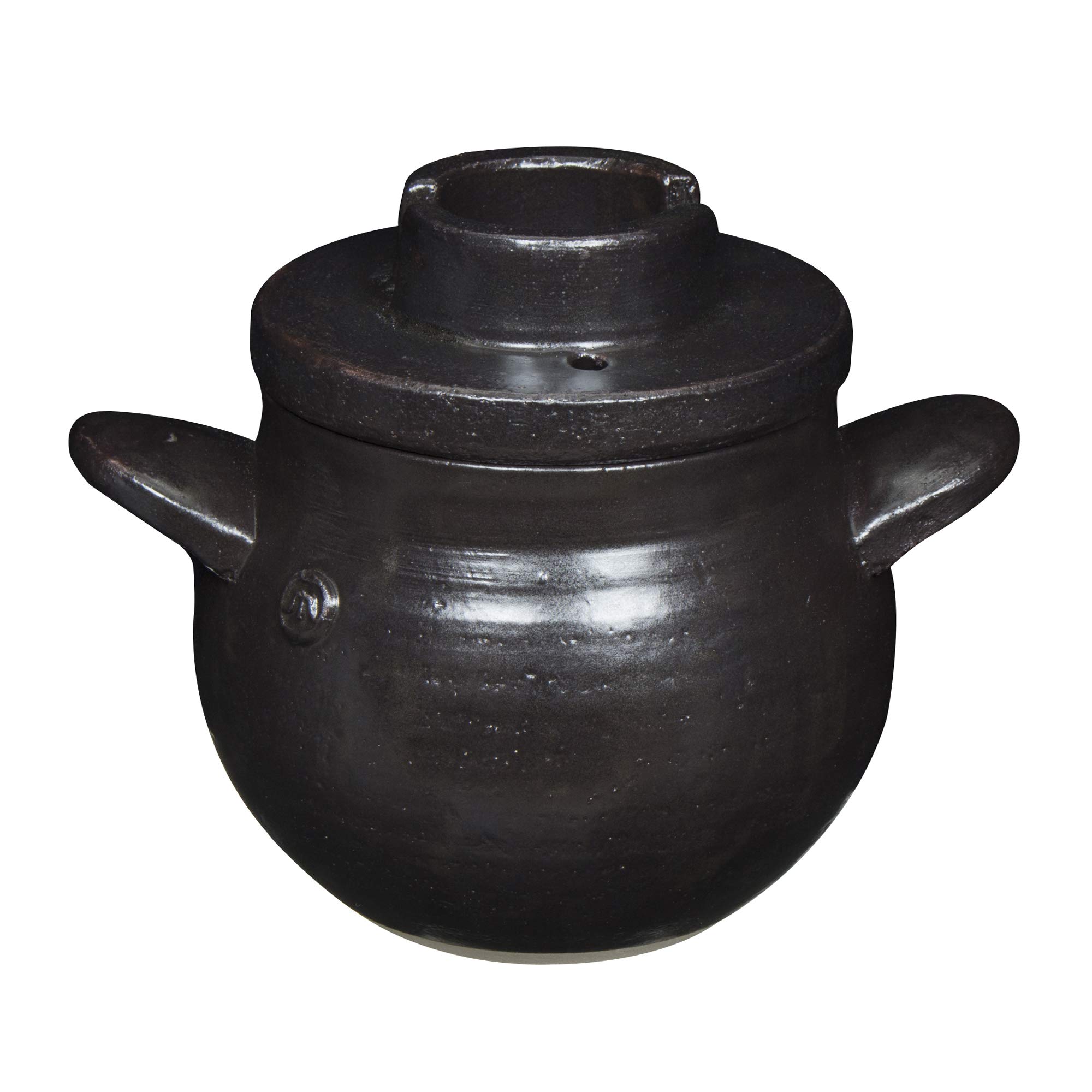 Amazon｜長谷園 大道正男 ご飯 鍋 2合炊き 黒 ON-38｜ご飯鍋・文化鍋  