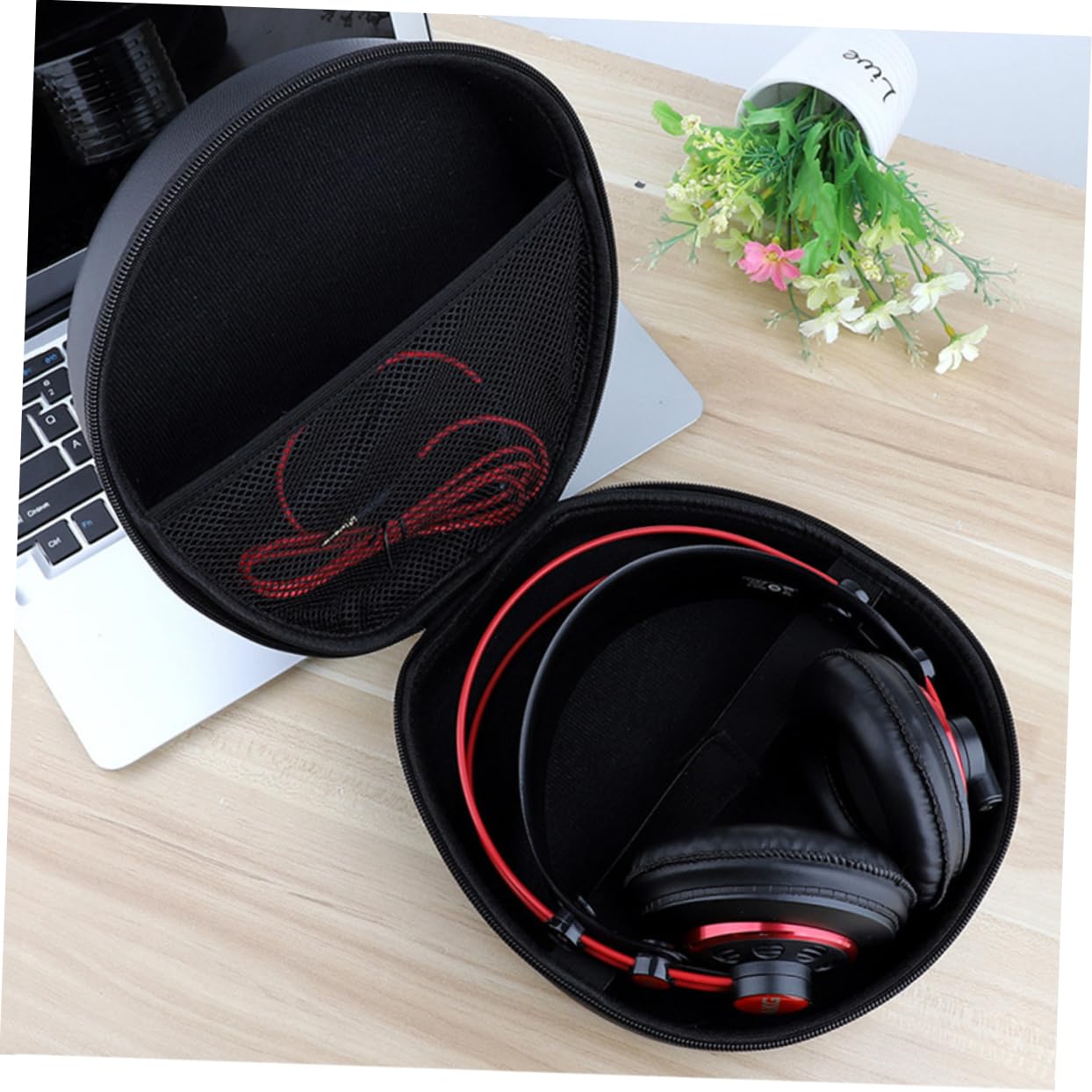 Angoily 2 Piezas Bolsa De Auriculares Bolsa De Almacenamiento De Auriculares Portátil Bolsa De Almacenamiento De Portátil Accesorios para Teléfono Celular Estuche De