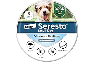 Seresto Flea & Tick Collar for Small Dogs Under 18 lbs. | 8-Month Protection